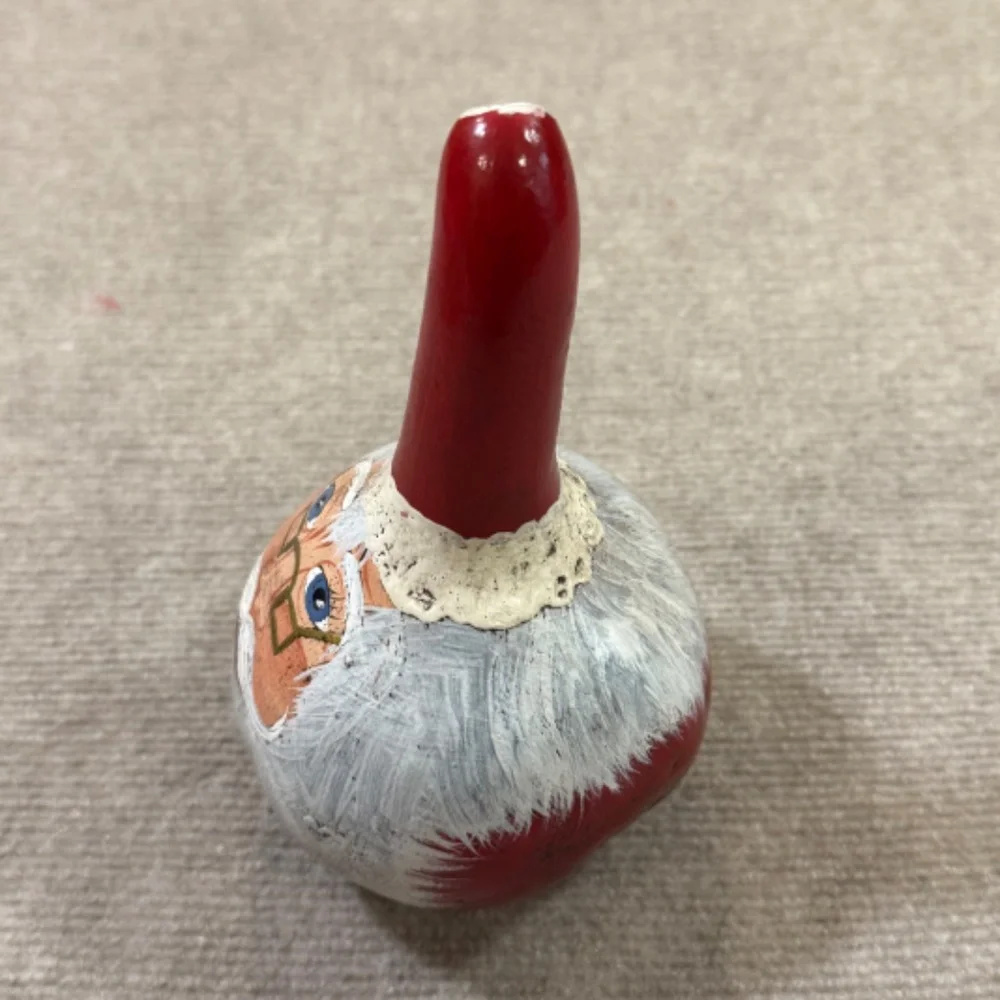 Santa Claus Gourd Hand Painted Christmas Folk Art Decor 8